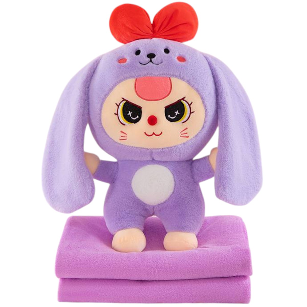 Мягкая игрушка Labubu 3 в 1 с пледом внутри 