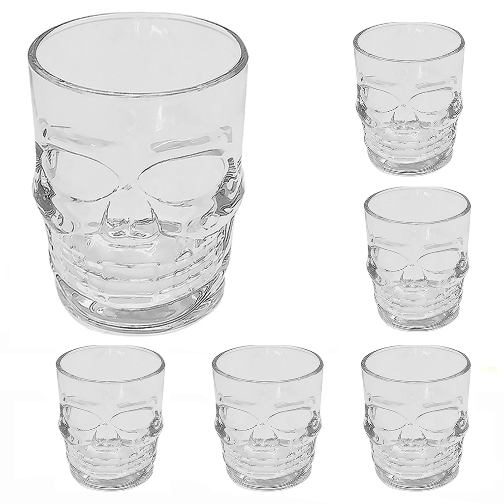 Набір склянок High Quality "Череп" 300 мл 6 шт (R29803) White