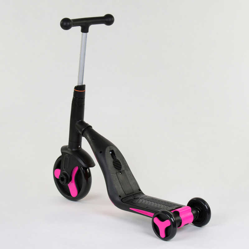 Самокат_3в1_JT_70708_(1)_Best_Scooter_самокат-велобег-велосипед_РОЗОВЫЙ_свет_8_мелодий_колёса_PU_пер
