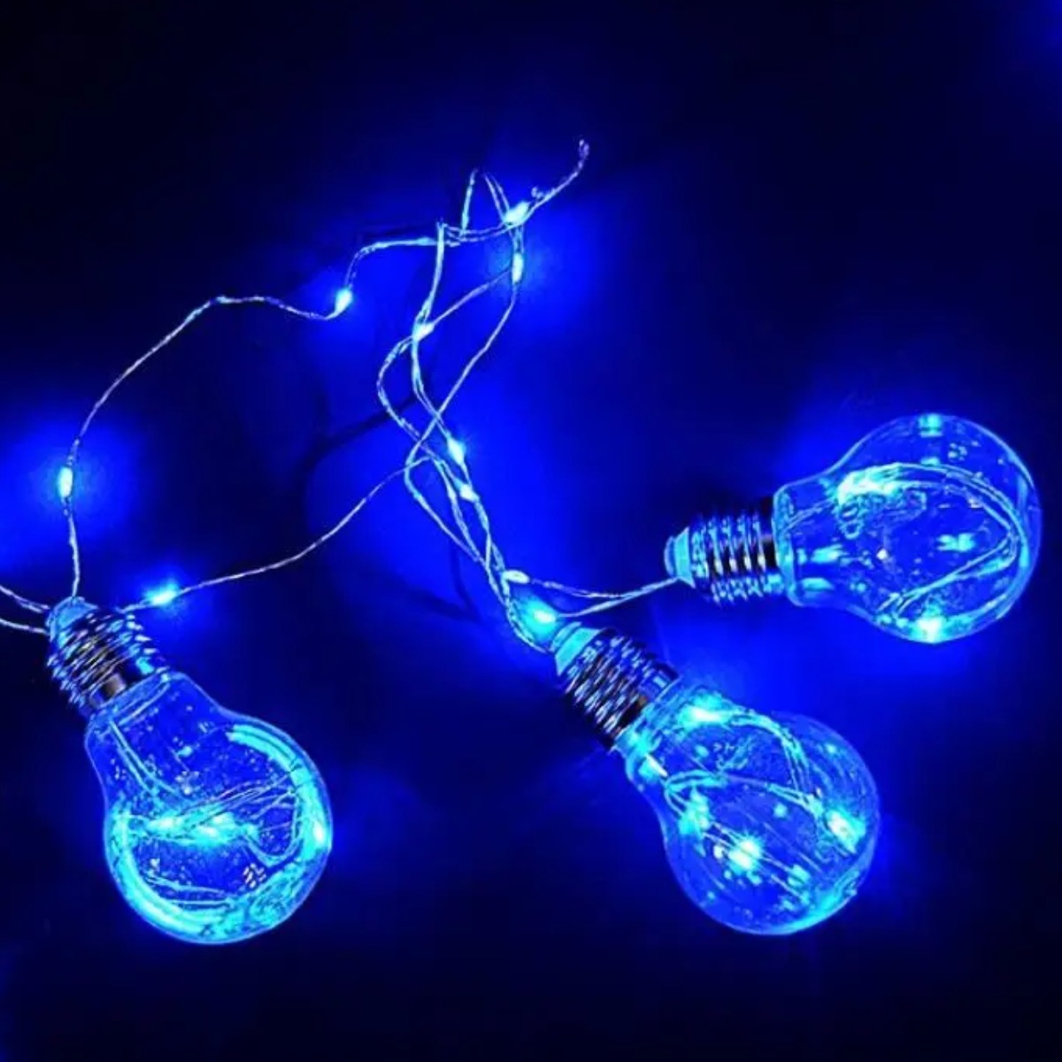 Гірлянда новорічна Ledlight "Лампочки Едісона" 2.5 м (RD9009) Синя
