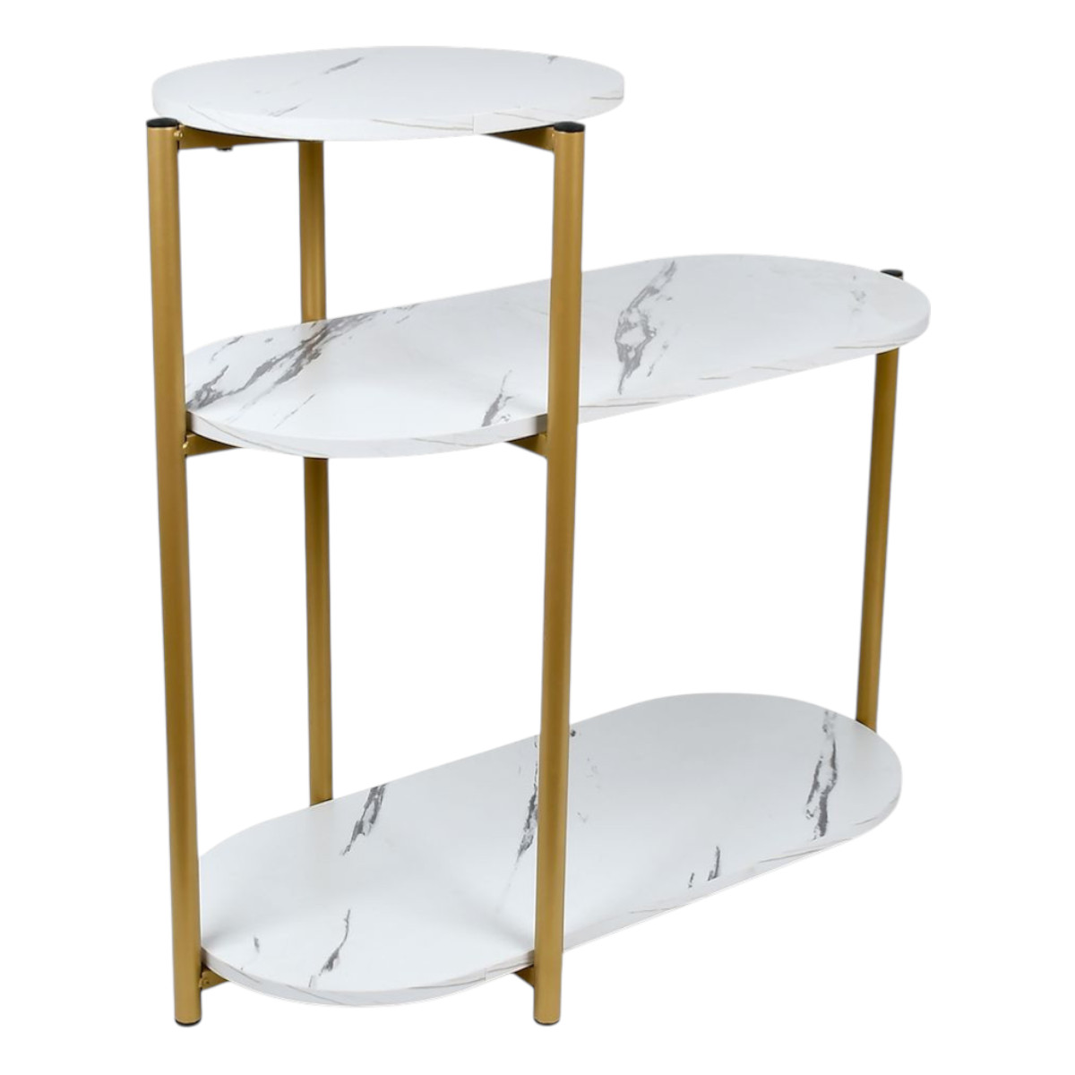 Стіл журнальний Modern Home 3 яруси 65 х 40 х 62 см (M50271-W) Білий