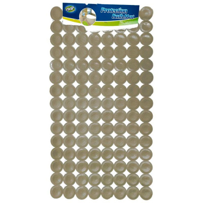 Коврик противоскользящий Protection Bath Mat "Bubble" 38 х 68 см (WW00588) (Коричневый светлый)
