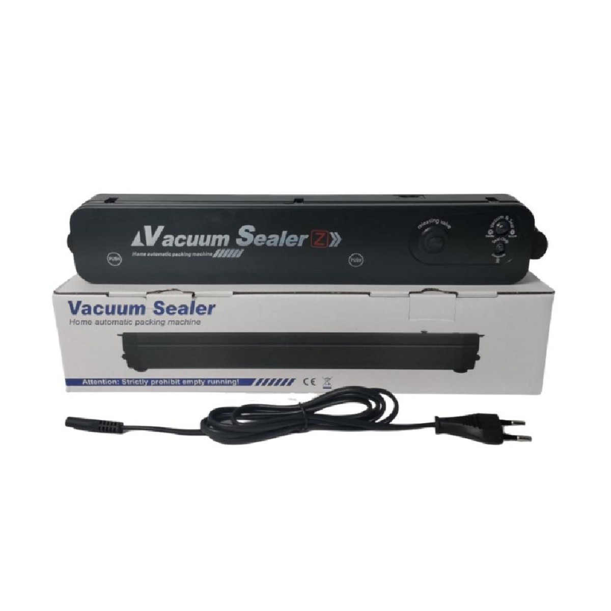 Вакууматор для продуктів Vacuum sealer 90W 37.5 х 7.5 х 7.2 см + 10 пакетів для вакуумування