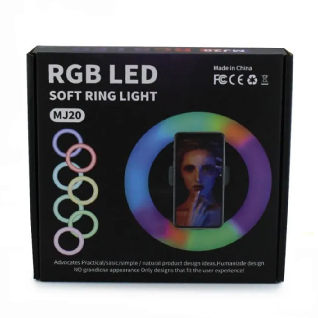 Кольцевая лампа Ring Light RGB MJ 20 см (7766)