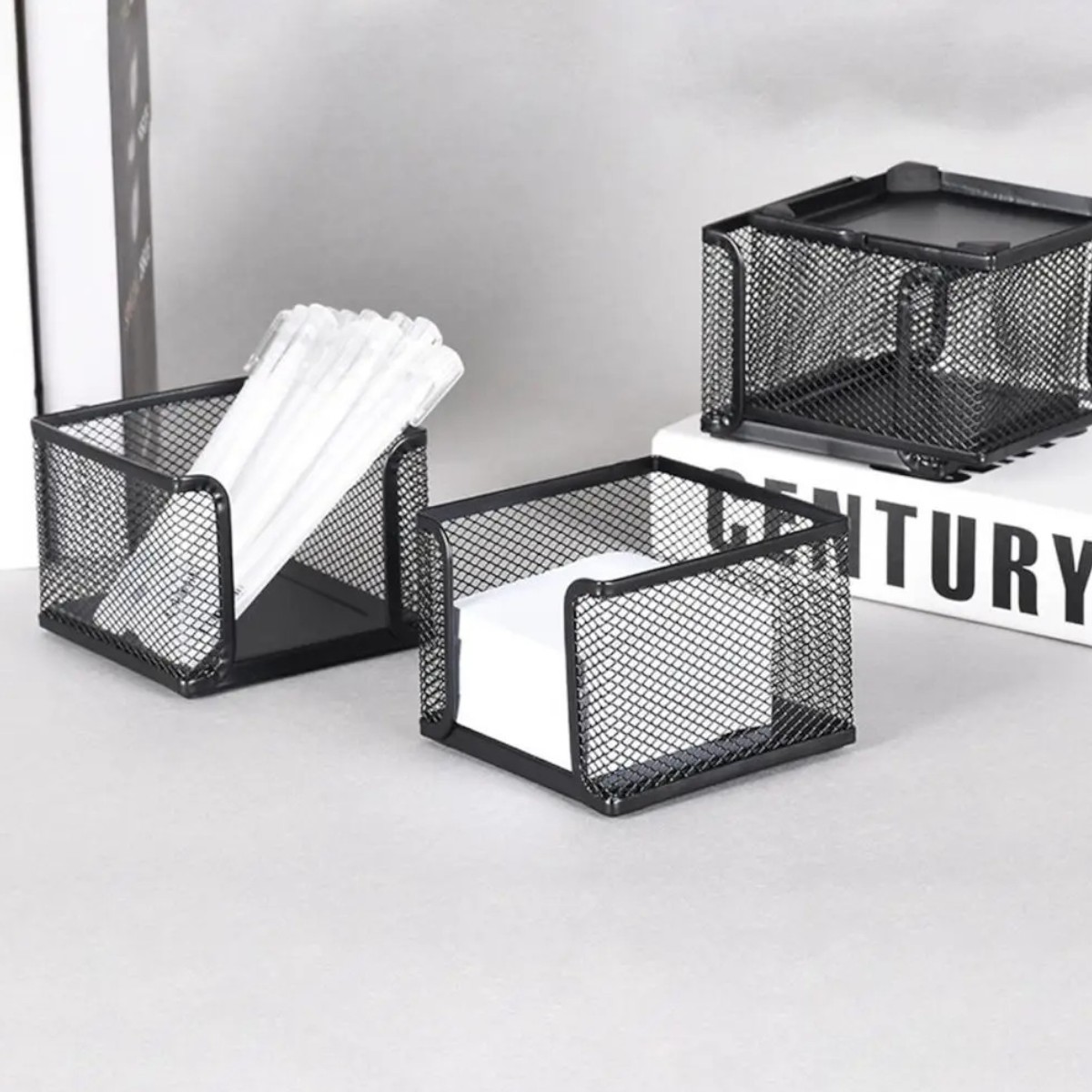 Металлический бокс для бумаги Paper Box 6 см (R97989-S) Черный