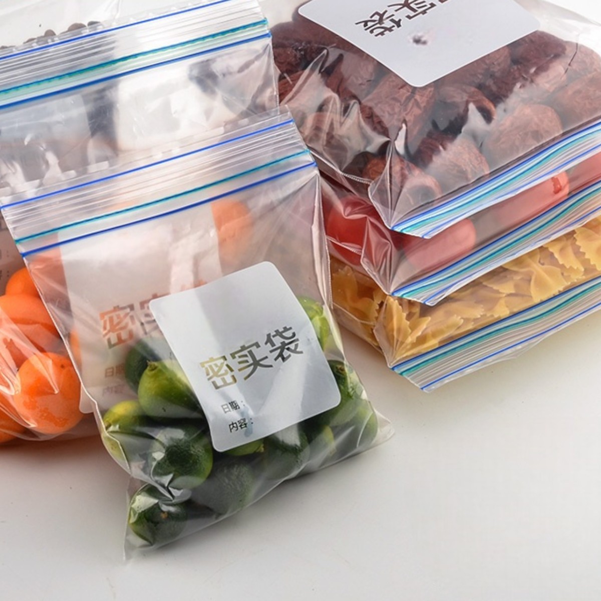 Пакеты с замком Zip-Lock Zipper Bag для хранения продуктов 30 х 26 см 15 шт (R98225-L)