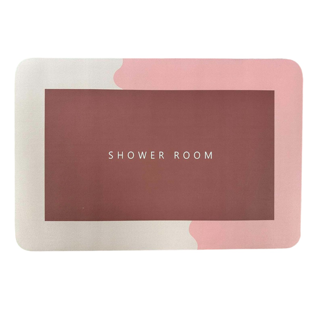 Коврик суперпоглощающий для ванной комнаты Shower Room 50 х 80 см (RD-3061) Прямоугольный (Розовый)