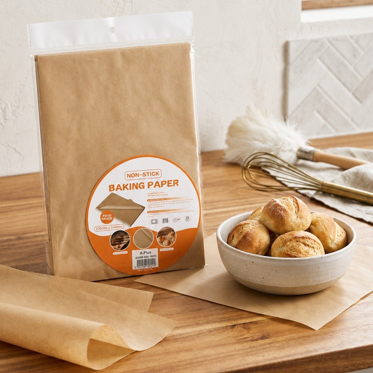 Пергамент листовой для выпечки Baking Paper 23 х 33 см 50 шт (0024)