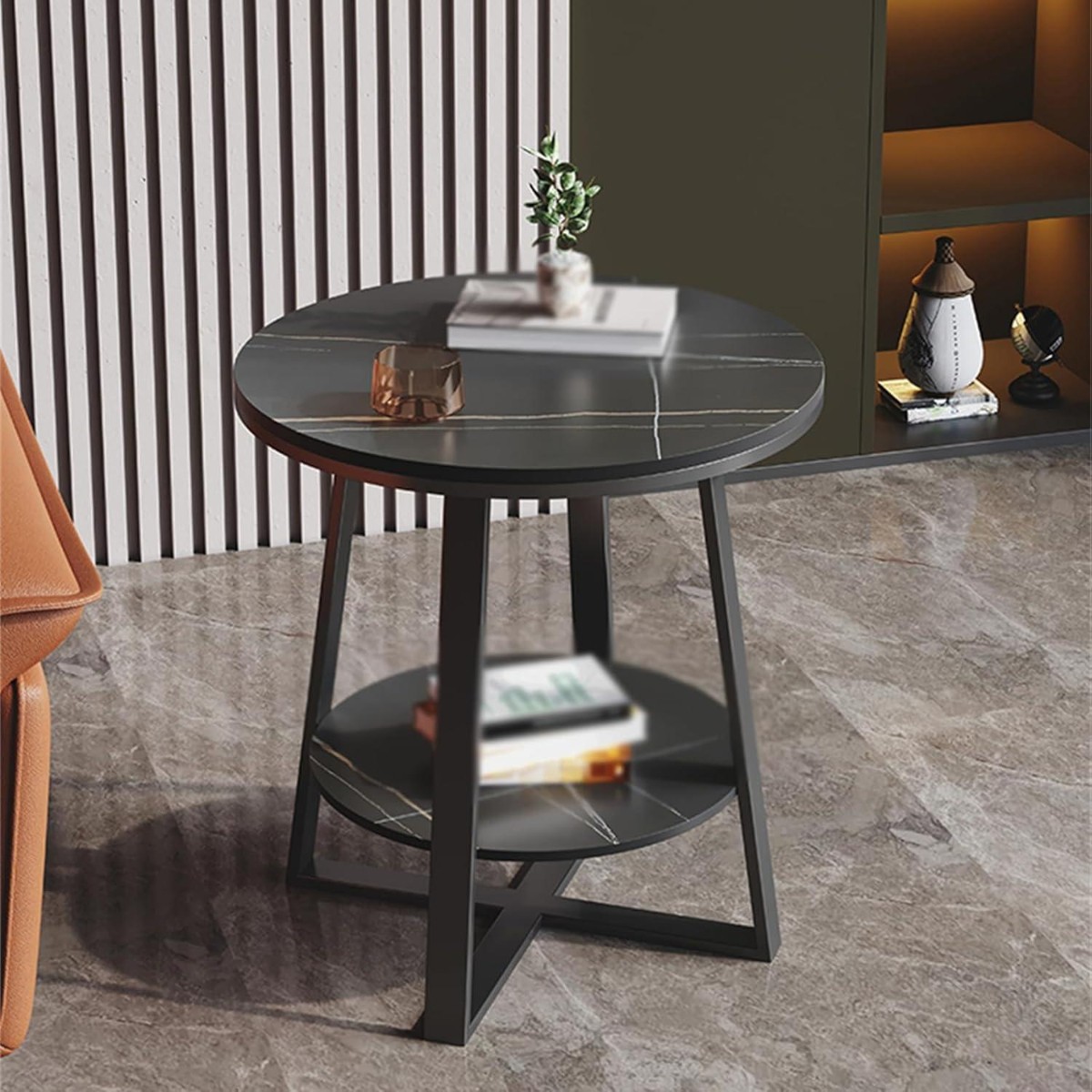 Стол журнальный Modern Home 2 яруса 40 х 40 х 55 см (M50292-BL) Черный