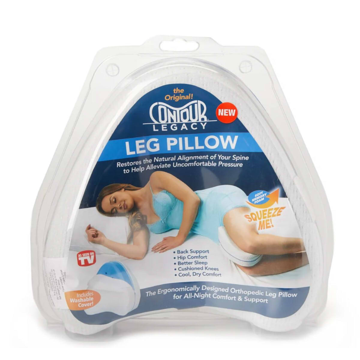 Подушка ортопедична для ніг та колін Contour Legacy Leg Pillow