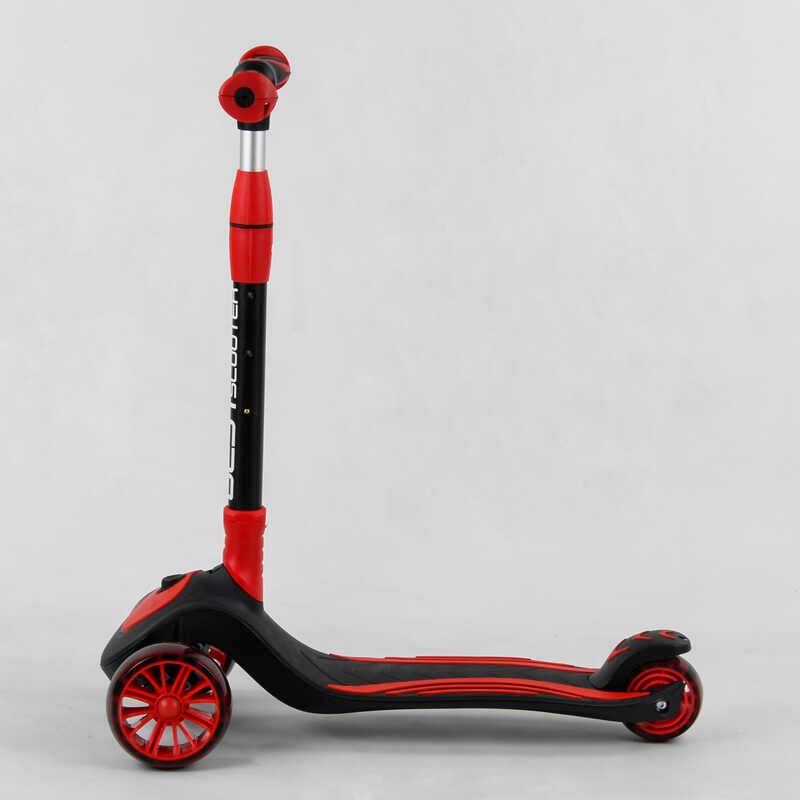 Самокат_трехколесный_С-01618_Best_Scooter_(4)_складной_алюминиевый_руль_3_колеса_PU_со_светом_d=12_с