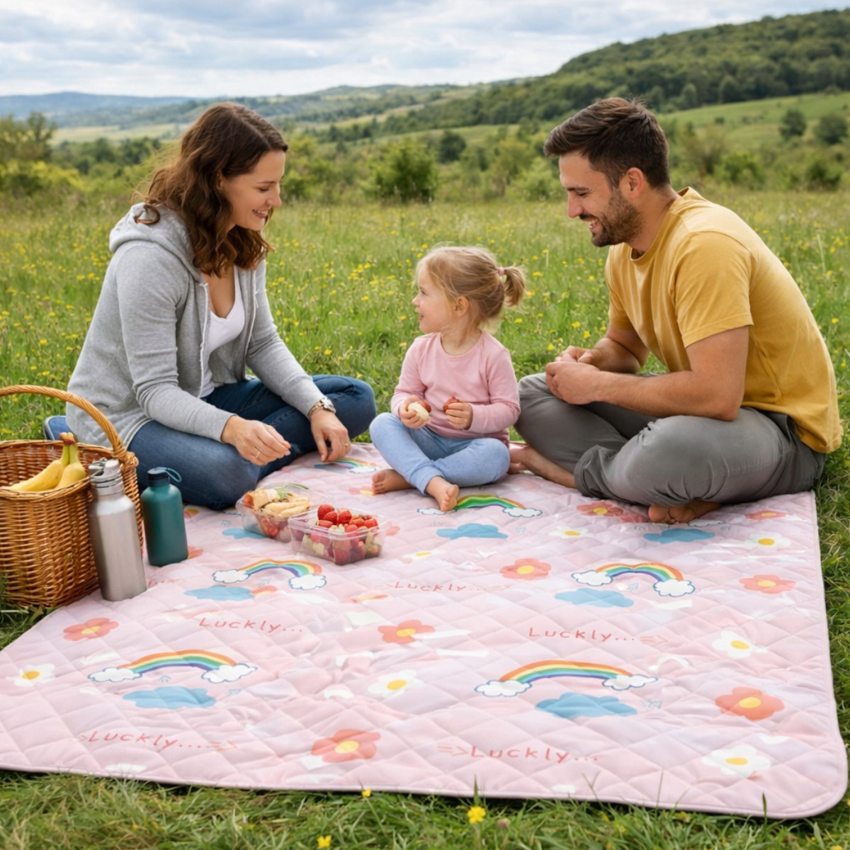 Дитячій ігровий килимок для пікніку Picnic Mat розміром 200 х 200 см (С 64958)