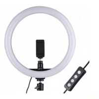 Кольцевая светодиодная Led Лампа 30 см+штатив 2,10см