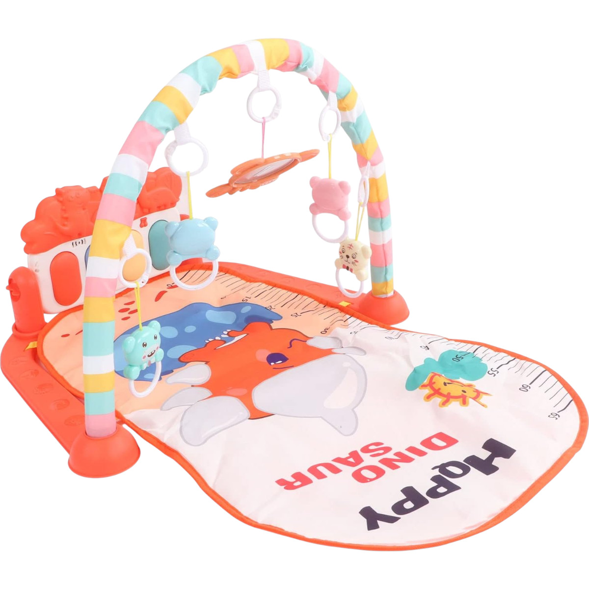 Розвиваючий килимок для дітей Baby's Piano Gym Mat з дугою, піаніно та підвісками (139)
