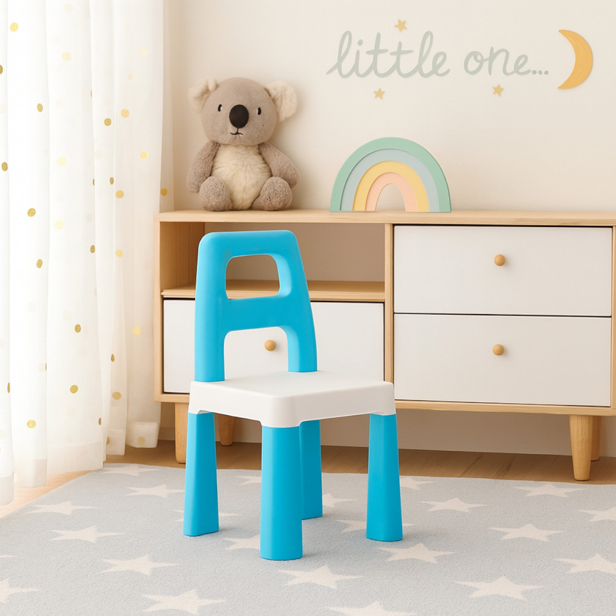 Детский стульчик пластиковый Technok Toys 32 х 32 х 55 см (9710) Светло-голубой