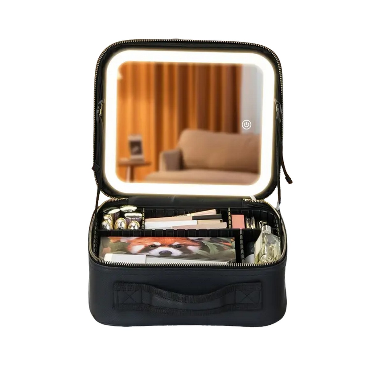 Косметичка чемоданчик Makeup Case с зеркалом и LED подсветкой, органайзер для хранения косметики