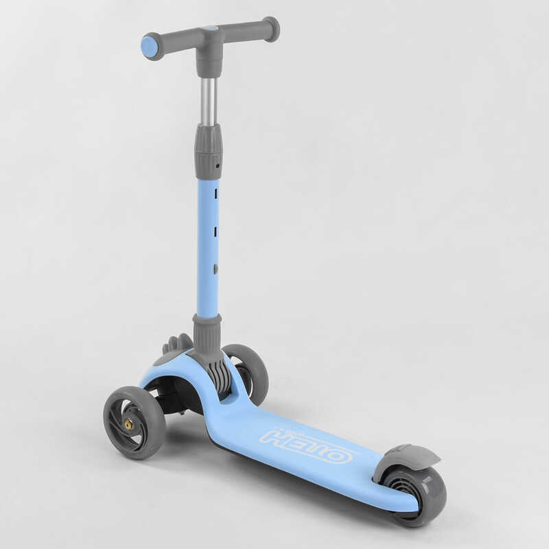 Самокат_трехколесный_D-0885_(6)_Best_Scooter_ГОЛУБОЙ_складной_алюминиевый_руль_3_колеса_PU_со_светом