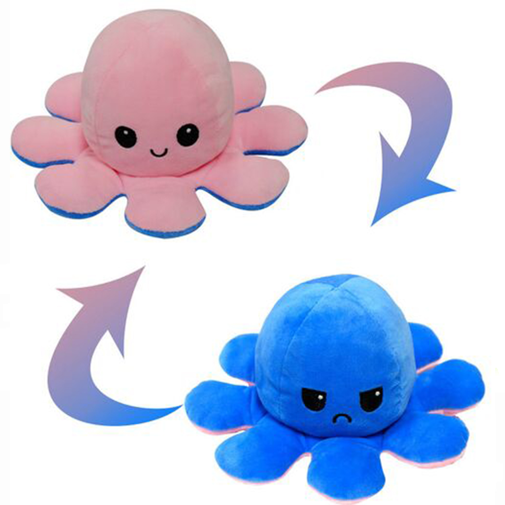 Осьминог перевертыш мягкая игрушка OKTOPUS