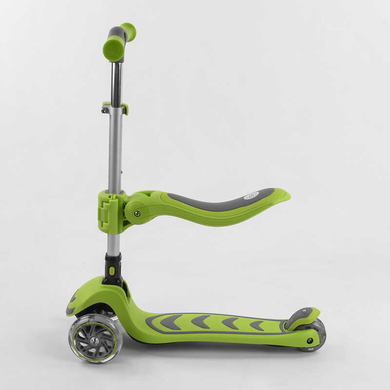 Самокат_трехколесный_Т-07196_(4)_Best_Scooter_САЛАТОВЫЙ_С_СИДЕНИЕМ_складной_алюминиевый_руль_4_колес