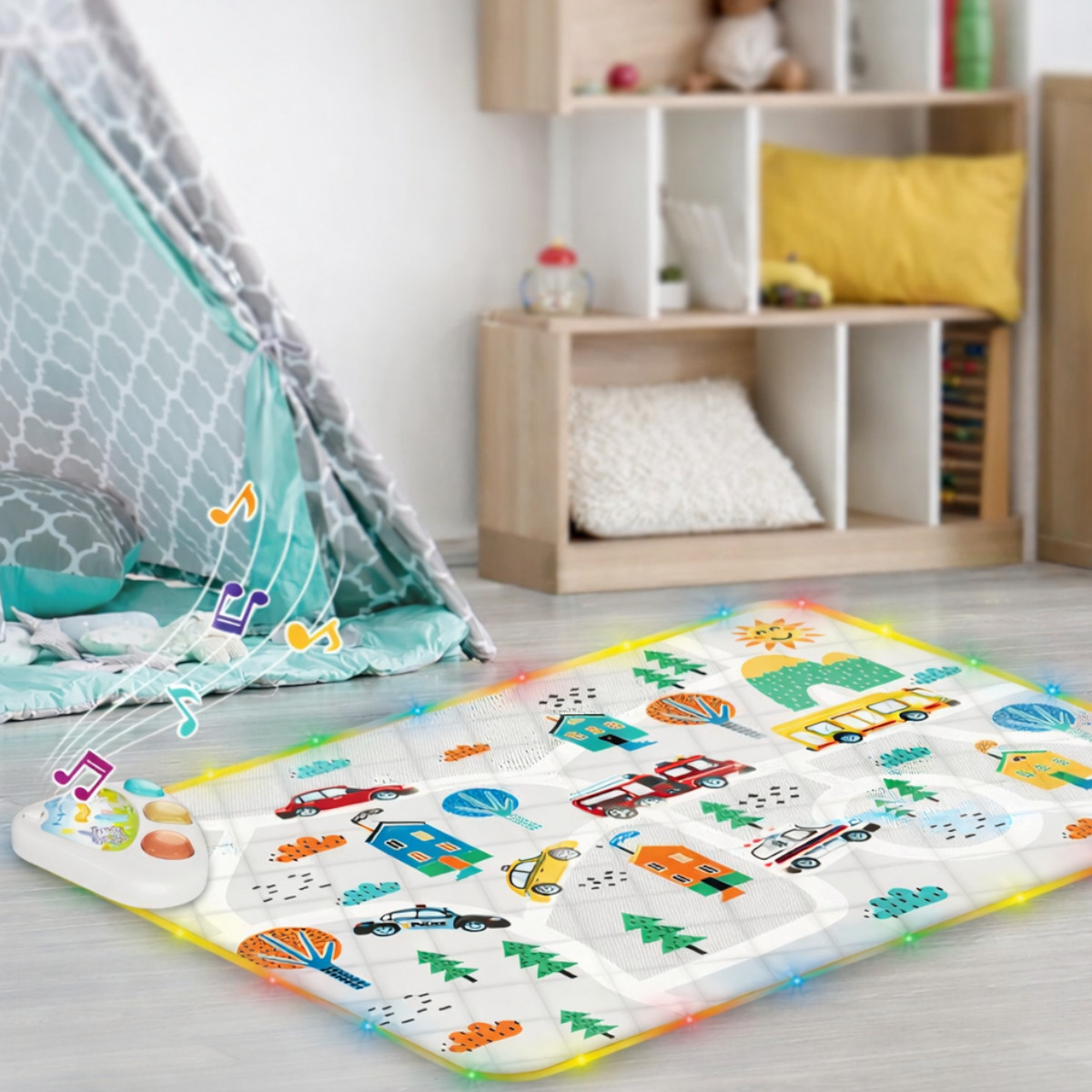 Килимок музичний YSGO Baby Play Mat з музичною панеллю та підсвічуванням (YS 2609 C)