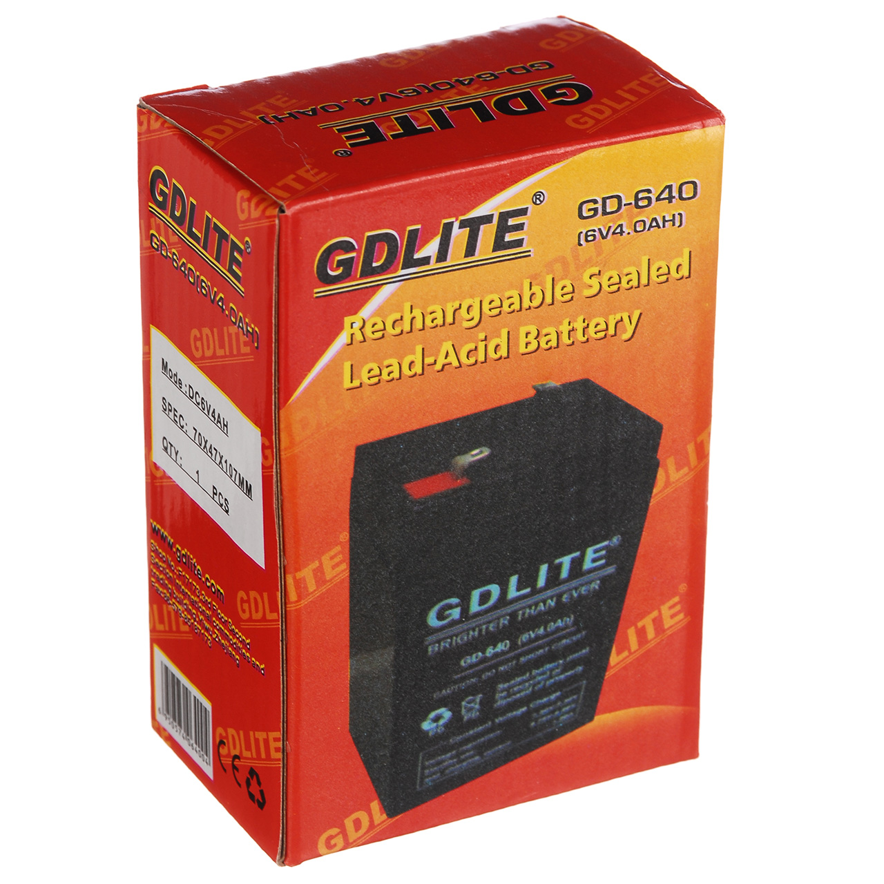 Аккумулятор для торговых весов GDLITING 6 V 4 A (GD-640)