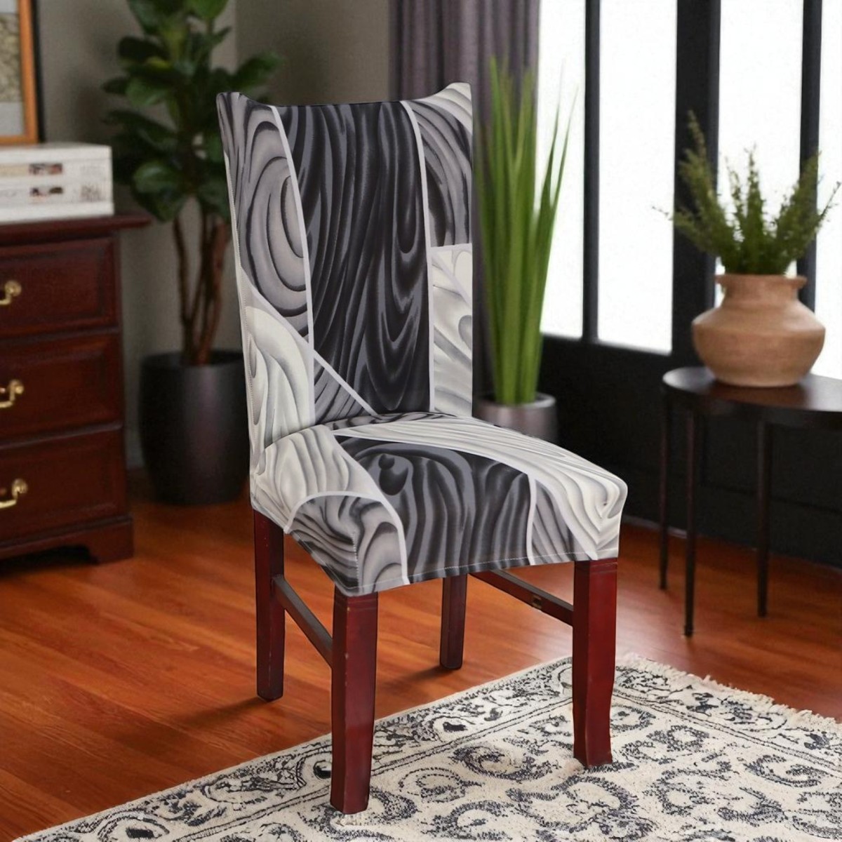 Чохол на стілець натяжний Elastic chair cover 50 х 40 см~65 х 45 см (R89952) 