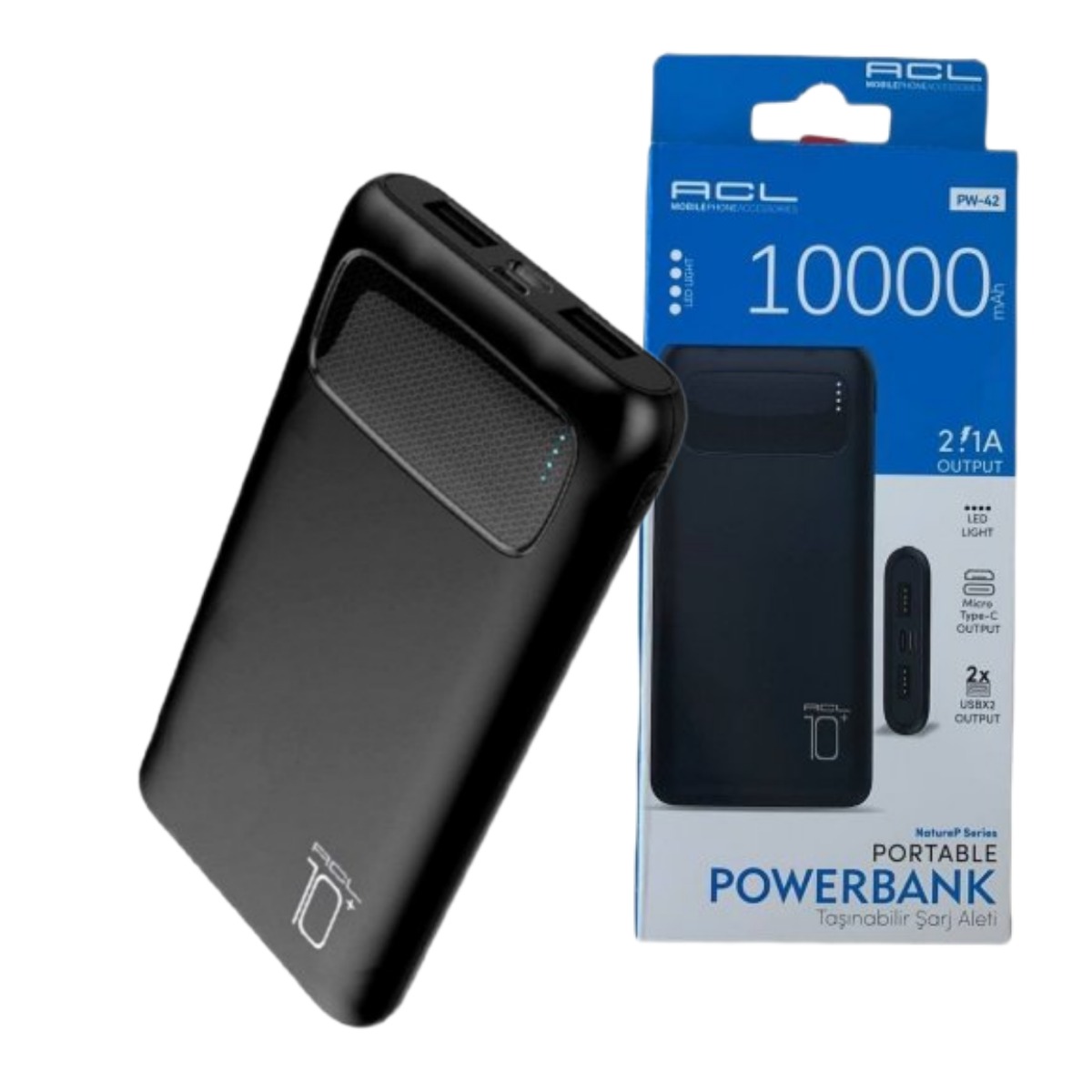 Мобильная зарядка Power Bank ACL PW-42 10000 mAh