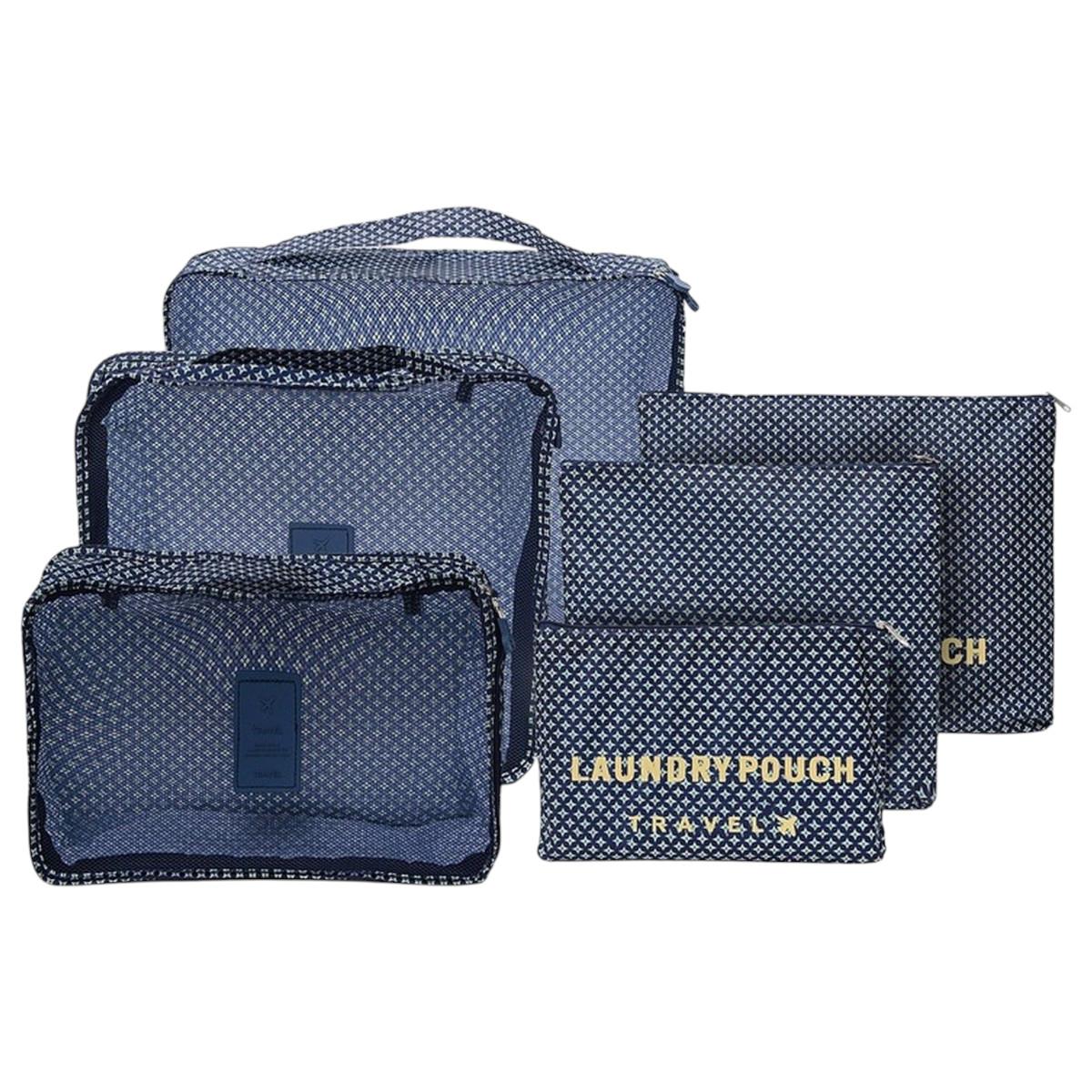 Набор дорожных сумок-органайзеров Laundry Pouch 6 шт 39 х 30 х 11 см (J01418)