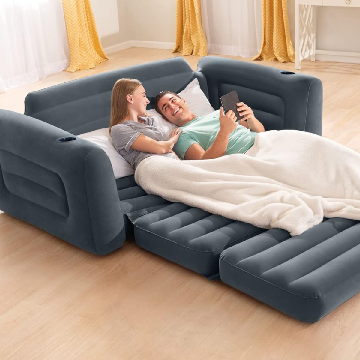 Диван надувной Intex 203х224х66 см (66552 NP)
