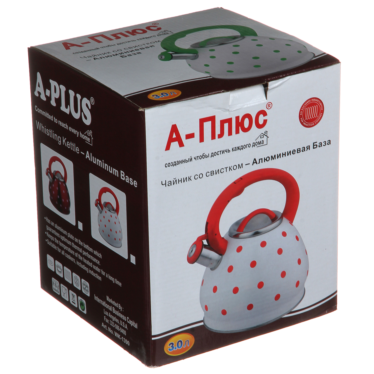 Чайник зі свистком A-PLUS 3.0 л (1390 WK)