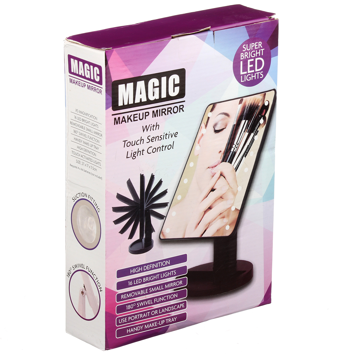 Зеркало для макияжа Magic с led-подсветкой R86667