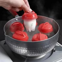 Набор силиконовых форм для варки яиц без скорлупы Silicone Egg Boil 6 шт (10602)