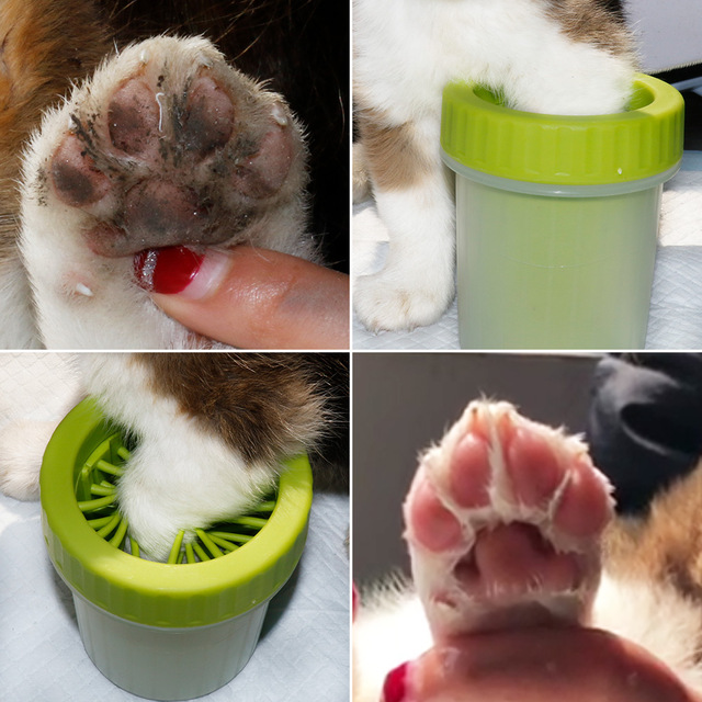 Стакан для мытья лап питомцам Soft Pet Foot Cleaner 