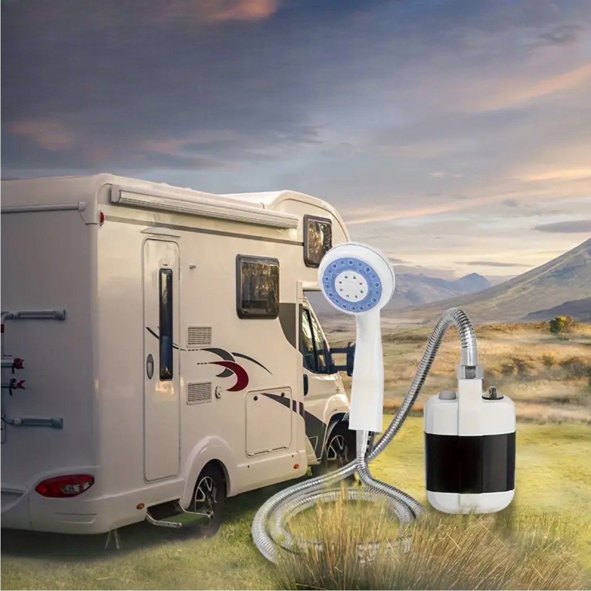 Душ портативный Portable Outdoor Shower с аккумулятором и USB зарядкой (R93739)