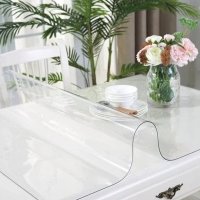 Скатерть на стол жидкое стекло Crystal 1.0 мм * 100 см (MA-4065) Цена за 1 метр