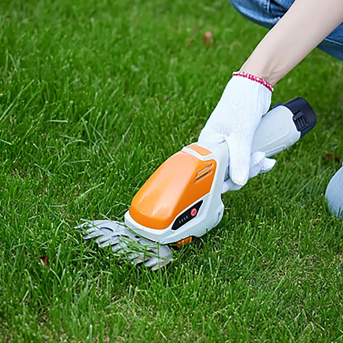 Ножницы-кусторез аккумуляторные 2 в 1 для травы и кустов Shrub Shears (R97847)