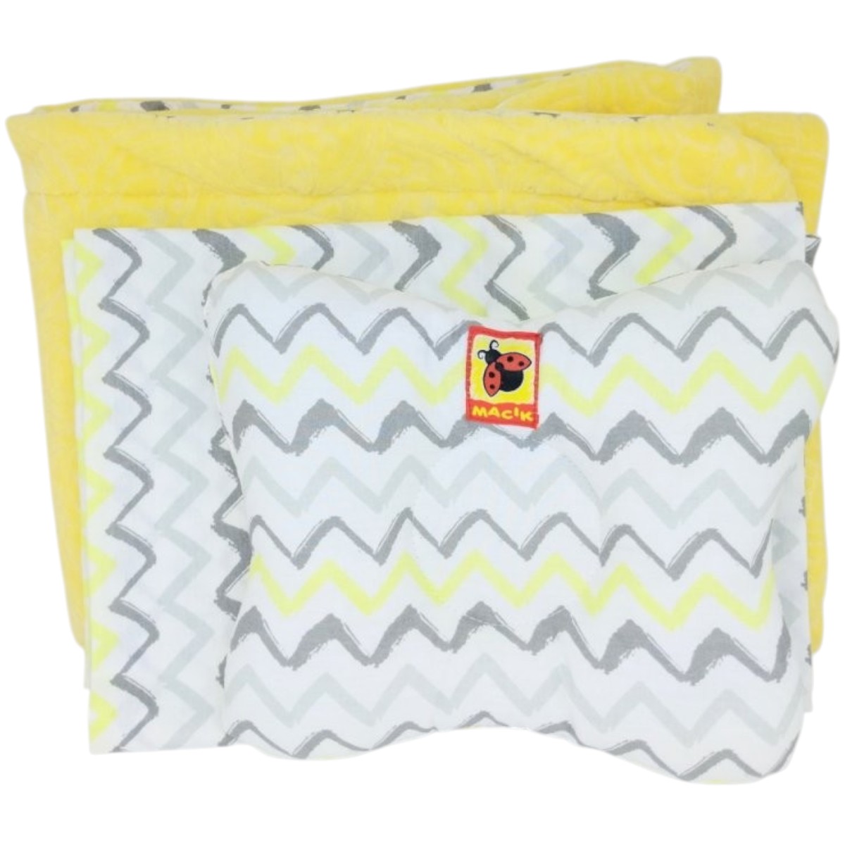 Дитячий постільний комплект Масік "Bed Set Newborn" подушка, ковдра, простирадло (МС110512-10) Жовтий