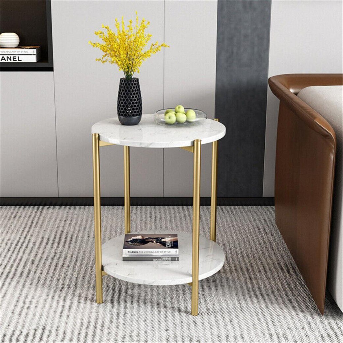 Стол журнальный Modern Home 2 яруса 30 х 30 х 60 см (M50269-W) Белый