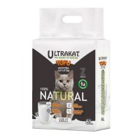 Соевый наполнитель для кошачего туалета Ultrakat Tofu с ароматом молока 3 мм 6 л 2.5 кг