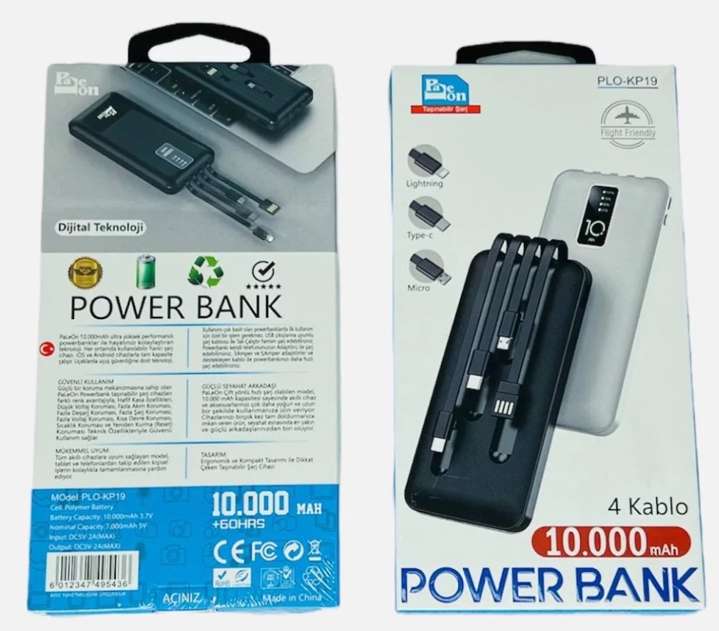 Мобильная зарядка Power Bank PALEON PLO-KP19 10000 mAh