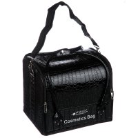 Кейс для косметики кожаный (2700-1) Черный
