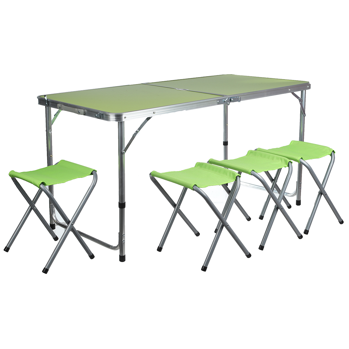 Розкладний стіл + 4 стільці Folding table (N0.4) Зелений