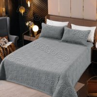 Покрывало велюровое стеганое Евро KOLOCO 