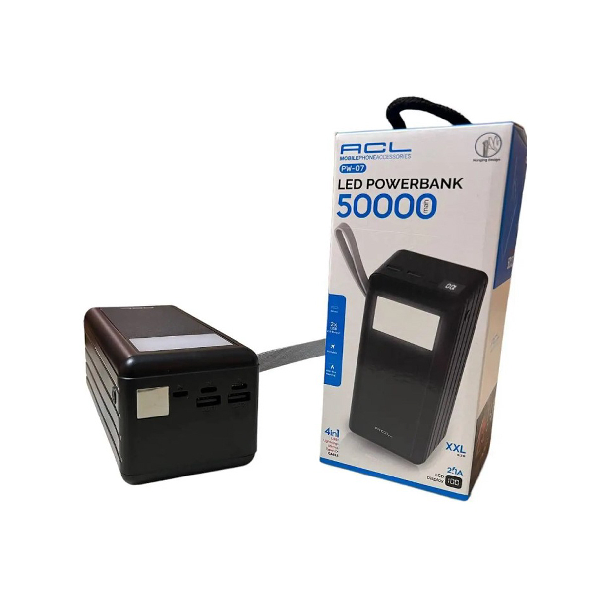 Мобільна зарядка Power Bank ACL PW-07 50000 mAh