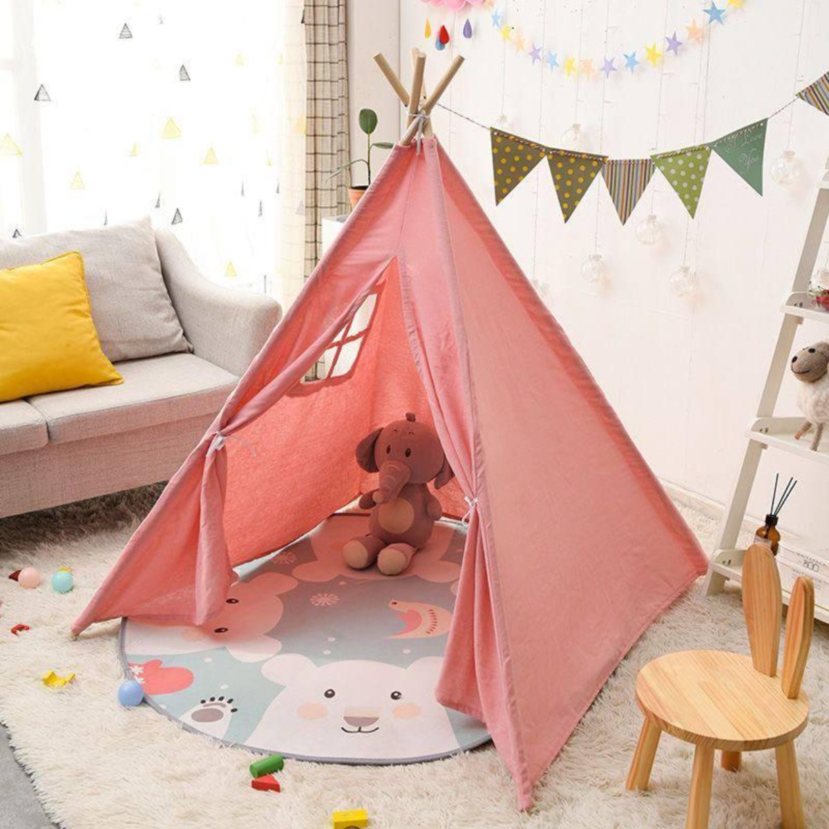 Детская игровая палатка вигвам Kid`s Tent 120 х 100 х 115 см (K 2103)