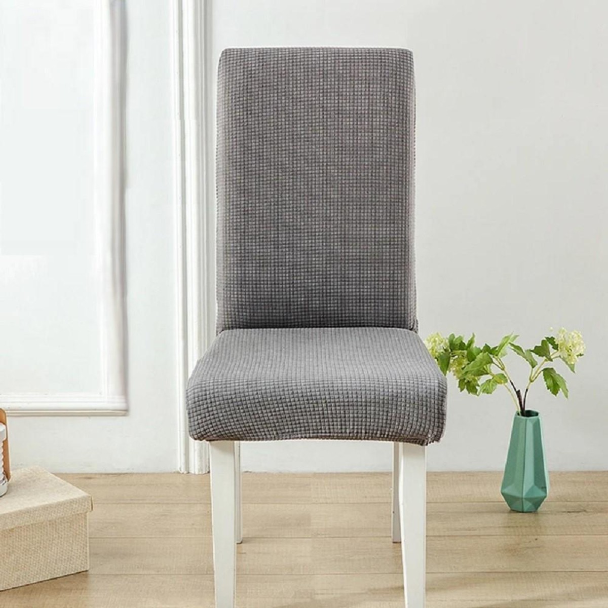 Чохол на стілець натяжний Elastica Cubre Silla "Grey" 50 х 40 см~65 х 45 см (R89560-GY)