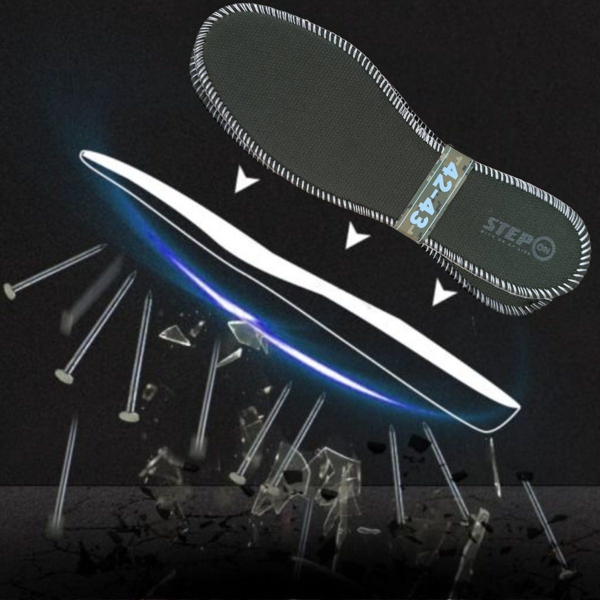 Стельки для обуви защитные Step on KEVLAR