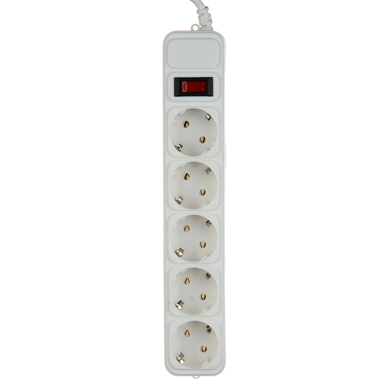 Удлинитель Greelite на 5 розеток 1.8 м White