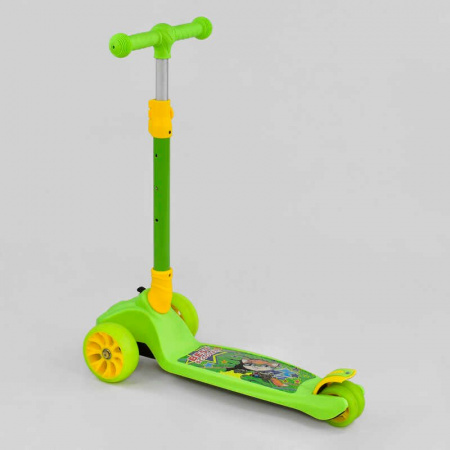 Самокат_трехколесный_F_-_11220_(1)_Best_Scooter_MAXI_САЛАТОВЫЙ_колёса_PU_со_светом_передние_d=12см_з