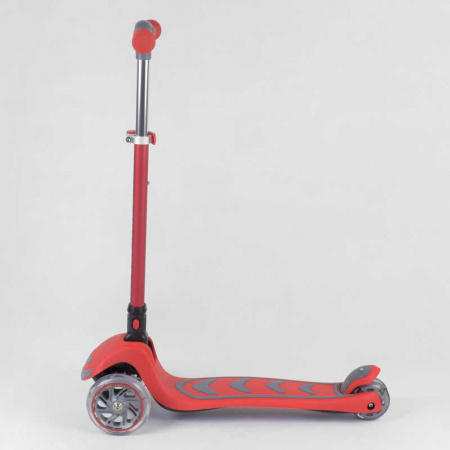 Самокат_трехколесный_92606_(4)_Best_Scooter_КРАСНЫЙ_складной_алюминиевый_руль_4_колеса_PU_со_светом_
